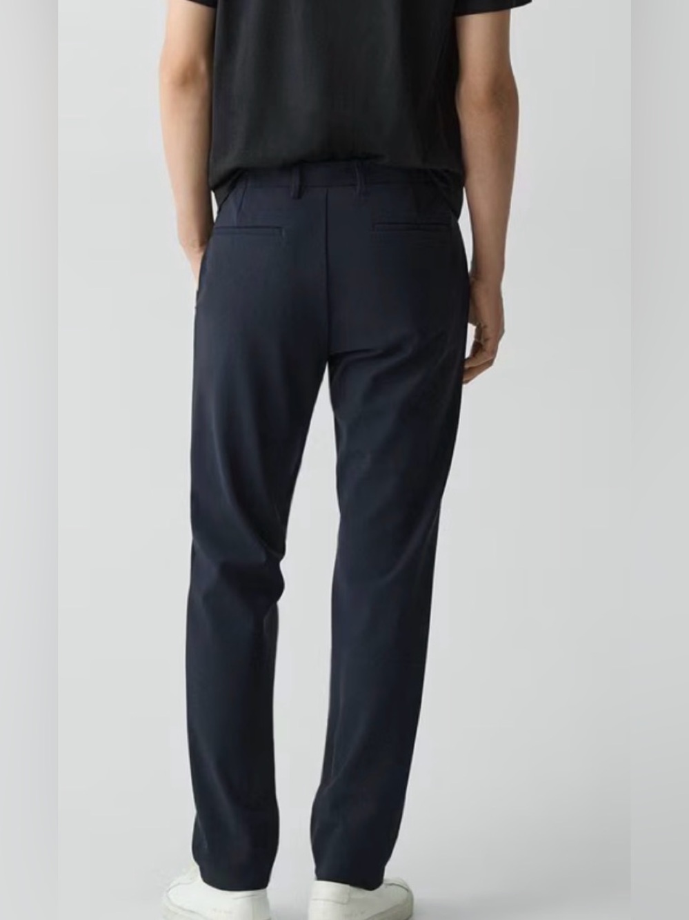 Theory Men's Navy Straight Chinos - Picture 2 of 7